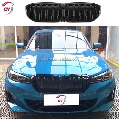 China Automotive ABS Parts Front Grill ABS Dual Slat Style Grill For BMW 3 Series i3 G28 BEV Gloss Black Grill For BMW 2023+ for sale