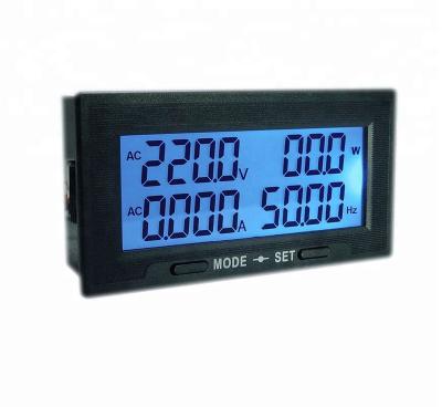 China AC60-300v 0-100A Voltage Amp Frequency Power Factor LCD Panel Monitor XL5140DM for sale