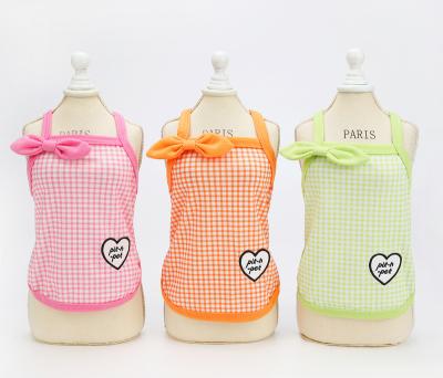 China 2023 Viable Hot Selling High Fashion Summer Bridle Dog Clothes Pets Cooling Cute Slim Dog Clothes High Fashion Dog Clothes for sale