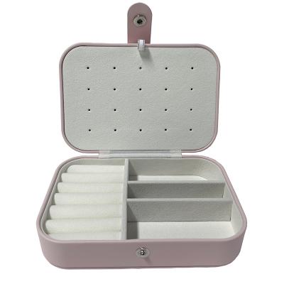 China 2022 New Portable Popular Paper Luxury Leatherette Travel Jewelry Box Jewelry Box for sale