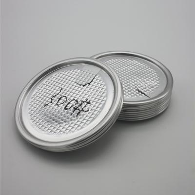 China 300# Aluminum Peel off Lids Round Pull Ring Canning Lids Easy Lids for sale