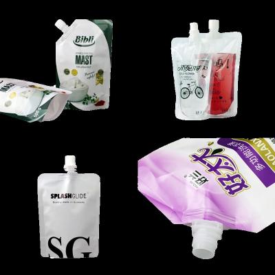 China Recyclable Standing Washing Powder Packaging Bag Liquid Doypack Spout Bag / Laundry Detergent Liquid Spout Pouch for sale
