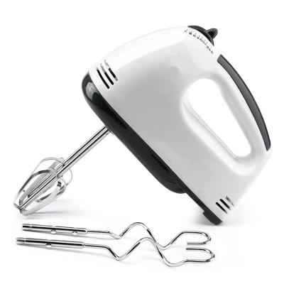 China Electric Beater Ejector Button Egg Beater Food Mixer Hand Egg Beater 7 Speed 304 Stainless Steel Wire Kitchen Tools Electric Egg Mixer for sale