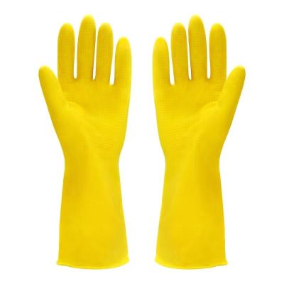 Chine Produits chimiques de nettoyage de gants de latex de doublure d'Unflocked de cuvette de gant de ménage de latex de 32CM à vendre
