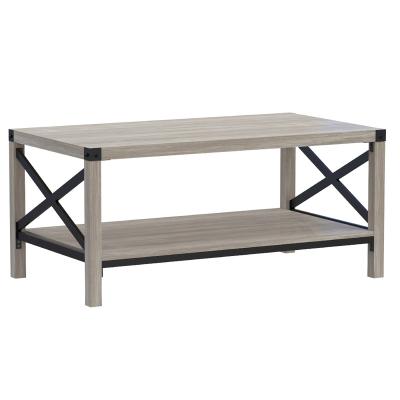 China All Thickness Center Side High American Farmhouse Style Wooden Coffee Table for sale