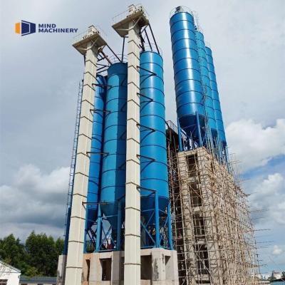 China Construction works 80 Ton Cement Dry Bulk Mortar Silo Tank Storage Steel Silo For Cement, Fly Ash, Sand for sale