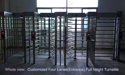 China Philippines Stadium Full Height Turnstile / biometric access control barrier gate in outdoor for sale