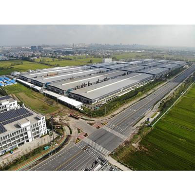 China Vorgefertigte Metallgebäude Hersteller Vorgefertigte Stahlkonstruktion Lagerherstellung Maßstab Stahlkonstruktion zu verkaufen