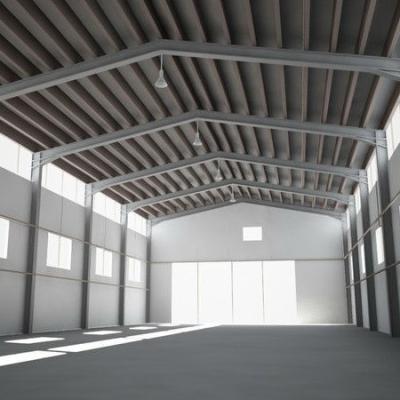 中国 頑丈な金属建築物 耐腐鋼構造 広々とした内部と屋根裏部屋の納屋 販売のため