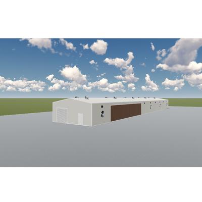 Chine Kit de construction métallique préfabriqué - Construction en acier galvanisé, de 20 à 60 m de portée, idéal pour entrepôts et ateliers à vendre
