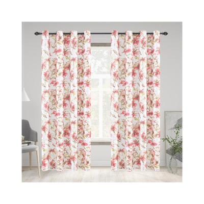 China Hot Sale Blackout Blackout Drapes Modern Floral Printed Curtains For Living Room Curtain Window for sale