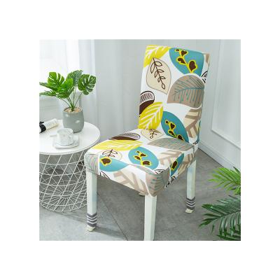 China Wholesale Price Single Printed Stretch Chair Cover For Hotel Home Restaurant for sale