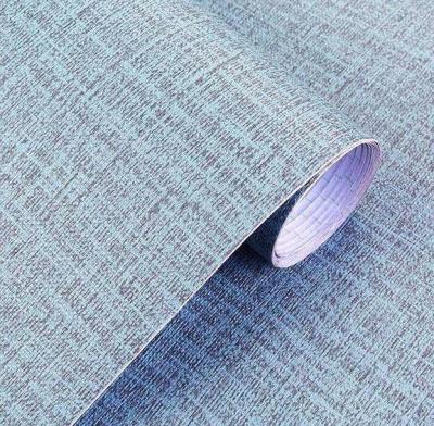 China Fabric Texture Solid Color Pvc Self Adhesive Film For Hotel Decoration Renovation for sale