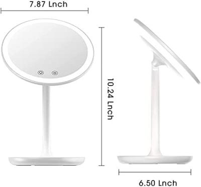 China Minimalist Glosen 3 Colors Light Led Makeup Mirror With Led Light Cosmetic Mirrors for sale