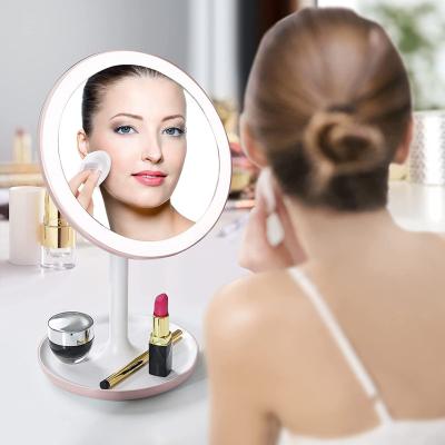 China Minimalist Large Mini Led Light Mirror Touch Sensor Switch Touch Control Switch Led Mirror Rheostat Mirror for sale