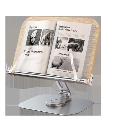China Simple 360 Degrees Reading Book Holder Adjustable Wooden Book Stand Stand Holder Rotating For Reading for sale