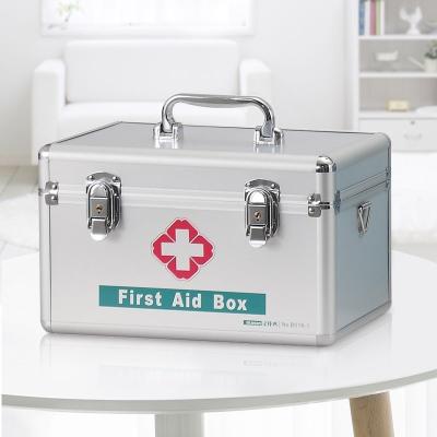 China Large Capacity Aluminum Alloy Medicine Lock Box With Key Locked Medicine Box Medicine Lock Box for sale