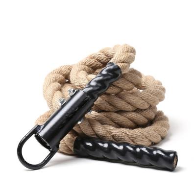 China Polyester Fiber 4.5m 1.5inch in Diameter Fitness Power Climbing Cross Rope with Anchor for Strength Training for sale