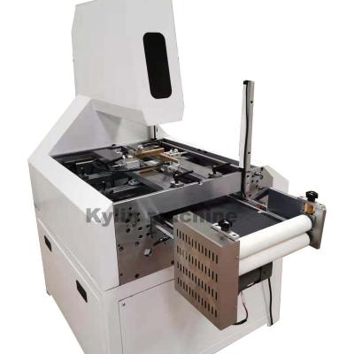 China Factory Book Case Making With Pneumatic Glue Semi-auto Joint Setting Pressing Hard Creasing Cover Hard Cover Pinch Machine for sale