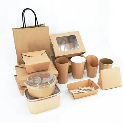 China Wholesale Custom Fast Food Takeaway Containers French Fries Fried Chicken Burgers Packaging Boxes for Restaurants for sale