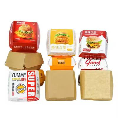 Κίνα Κράφτ χαρτί Custom Fast Food Takeaway Box Αποδέχεται το λογότυπο του πελάτη για Burgers Σάντουιτς και σνακ προς πώληση