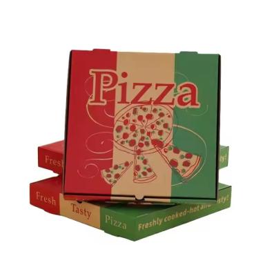 China Bolsa de impresión personalizada Cajas de pizza onduladas con asas: ideales para la entrega de comida rápida - Opciones de papel Kraft disponibles en venta