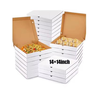 China Embalaje de papel cartón de tamaño personalizado Cajas de pizza con logotipo en cajas rígidas en venta