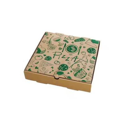 China Cajas de embalaje corrugadas con logotipo personalizado para pizza de comida rápida en venta