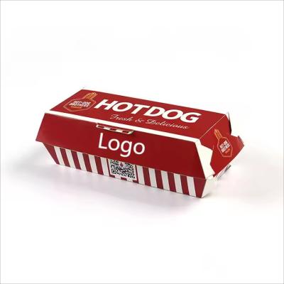 China Customized Takeaway Hot Dog Box Practical Food Container for Fast Food for sale