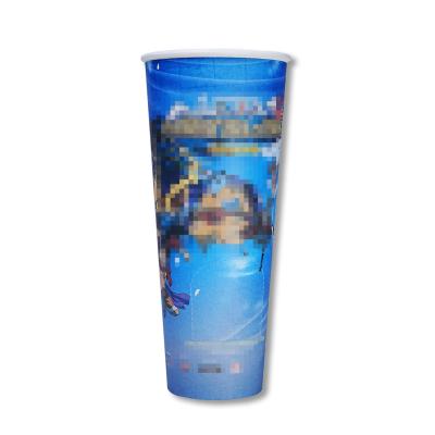China Customized printing eco-friendly disposable milk tea coffee mysterious blind box surprise paper cup for sale