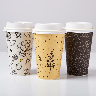 China Disposable coffee milk non plastic water-based coating paper cup customization eco-friendly and biodegradable for sale