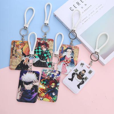 China Wholesale Fashion Demon Slayer Olive Kamado Tanjirou Figure Sleeves Public Transportation Hardcover Poster Certificate Card Sleeve for sale