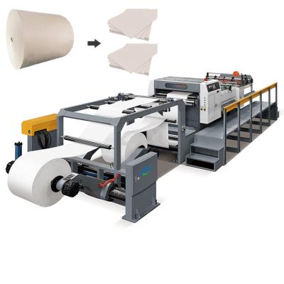 China Stores KEEPON printing rotary elephant roll paper sheeter paper slitter roll to cover cross slitter price for sale