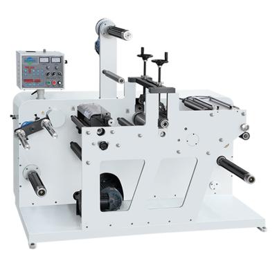 China Printing Shops Adhesive Label High Speed Rotating Die Slitting Machine With 1 Inch Core for sale