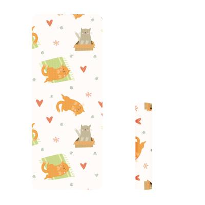 China Rope Jumping Yugland Wholesale Custom Print Logo Small Non Slip Eco-friendly Tape Yoga Mat For Kids for sale