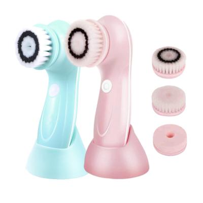 China Pore Remover 3 in 1 Deep Pore Detergent Instrument Waterproof Beauty Face Remover Rotating Facial Cleansing Brush for sale