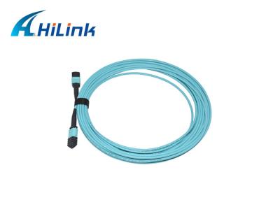 China MPO-Mannetje aan Mannelijke Optische de Doorbraakkabel 24 van MPO Kernenom4 10m Lengte voor 40G QSFP Te koop