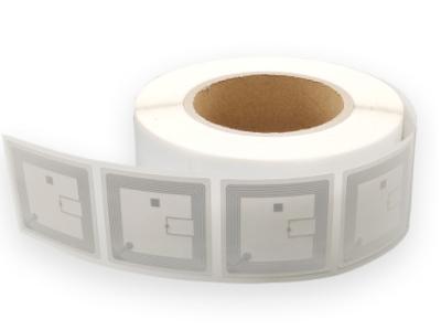 Κίνα Τσιπ 50X50mm ICODE SLIX ετικέττες ετικετών 13.56MHz RFID για τη διαχείριση βιβλίων βιβλιοθήκης προς πώληση