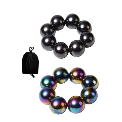 China Stress relief 1Inch 25mm Black Building Blocks Toys Sets, Magnetic Durability Magnetic Balls Magnets Toys for sale