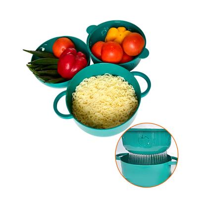 China Stocked Microwave Ramen Cooker Bowl with Lids, Food Grade PP BPA Free Noodles Pasta Cooker, for Cooking Food Vegetables for sale