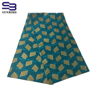 China New Arrival UNDETERMINED African 100% Polyester Wax Print Fabric With Lotus Flower Pattern for sale