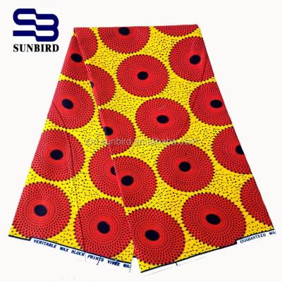 China Real Antistatic Hot Sales African Wax Cotton Print Cotton Fabric Genuine for sale