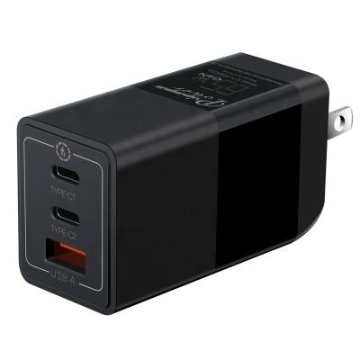 China High Speed Mobile Cell Phone Charger 65w gan charger for type c usb mutli oppo apple iphone samsung xiaomi MI gan charger for sale