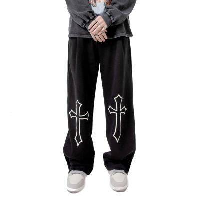 China Wholesale Logo Elastic Waist Plain Casual Embroidered Custom Joggers Men's Pants Anti-pilling Pants Mens Sweatpants for sale