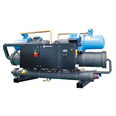 China Hotels Refrigeration Equipment 200~2000KW Capacity Water Cooled Screw Water Chiller Machine for sale