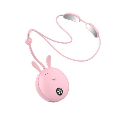 China Portable Mini Neck Electronic Hand Warmer Personal Care Digital Display USB Rechargeable Hand Warmer for sale