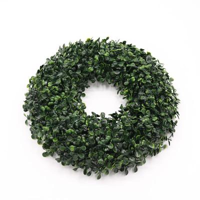 China Home Garden Office Wedding Decoration Frond Door Decor Wreath 24 Inches Artificial Christmas Wreath Enhances Wholesale Faux Wreath for sale
