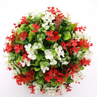 China Home Garden Office Wedding Decoration Artificial Grass Ball Eucalyptus Grass Ball for home wedding festival christmas garden decoration customizable size for sale