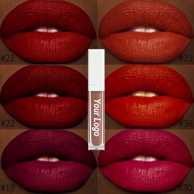 China Wholesale custom waterproof matte liquid matte vegan lipstick logo matte liquid lipstick private label waterproof vegan lipstick for sale