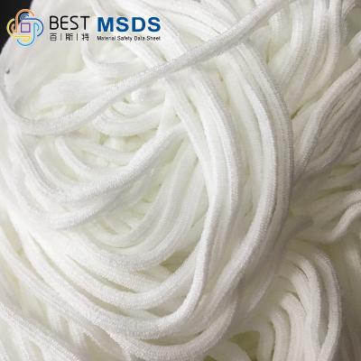 China Spandex Nylon White Round Elastic Cord Rope String Band Tape 2.5mm 2.8mm 3mm for sale